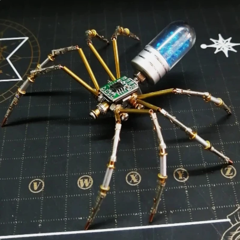 Intellectual Development Elegant Movement Spider Model 3d Metal Puzzle Handmade Diy Kit Desktop Ornament Creative For Adults Kid