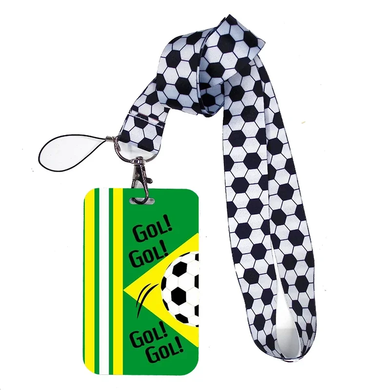Football Series id card pass hang accessories holder keychain lanyard pass card holder