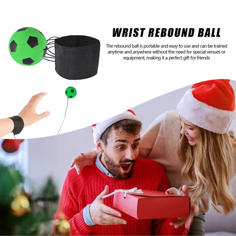 Baseball On A String Elastic Rubber Wrist Trainer Ball With String Rebound Wrist Ball For Improving Hand-Eye Coordination And