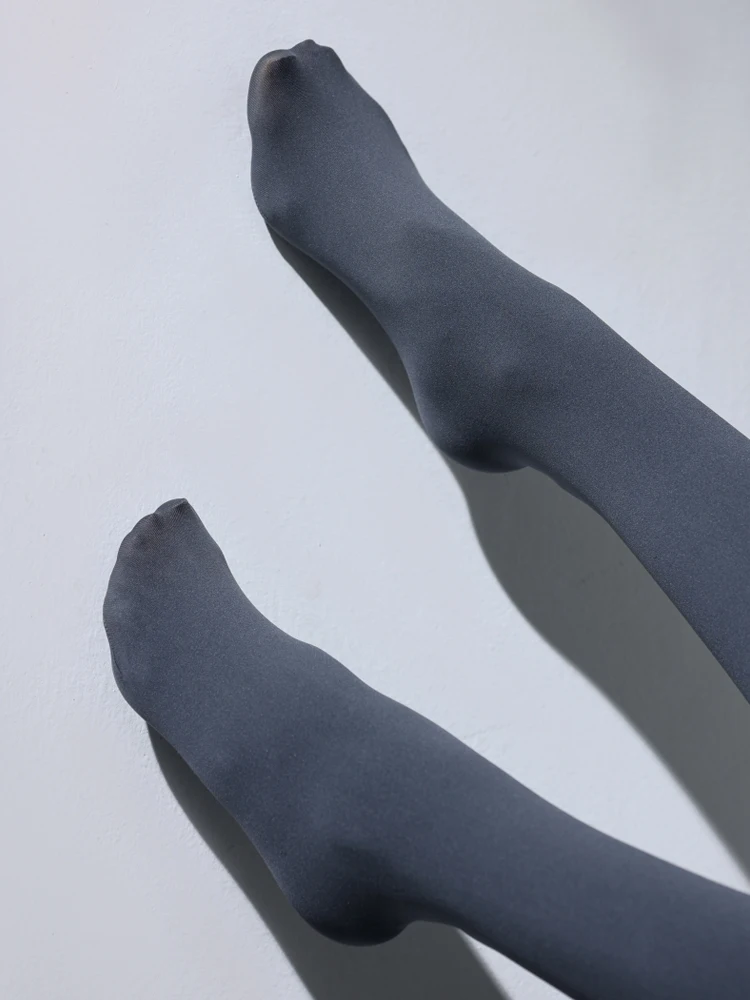 Belamimi Women Pantyhose Seamless Deep Crotch Velvet Autumn And Winter Stockings 80D Sexy Elastic See-Through Shaping Leggings