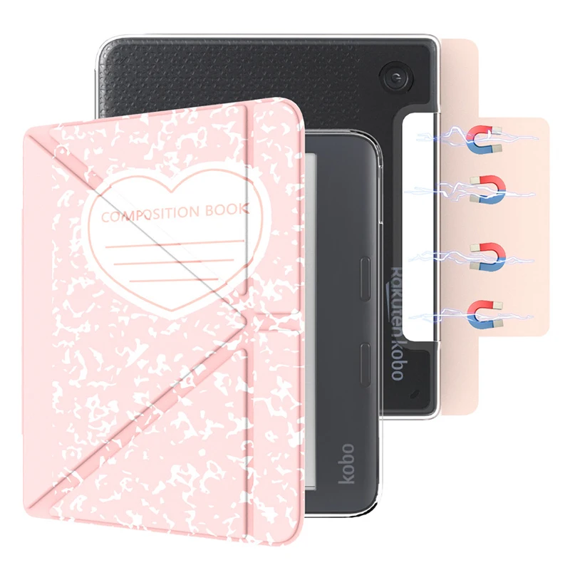 capa-magnetica-destacavel-para-kobo-libra-colour-7-2024-n428-e-libra-2-2021-n418-com-tampa-traseira-em-tpu-ultra-transparente-e-funcao-auto-wake-sleep