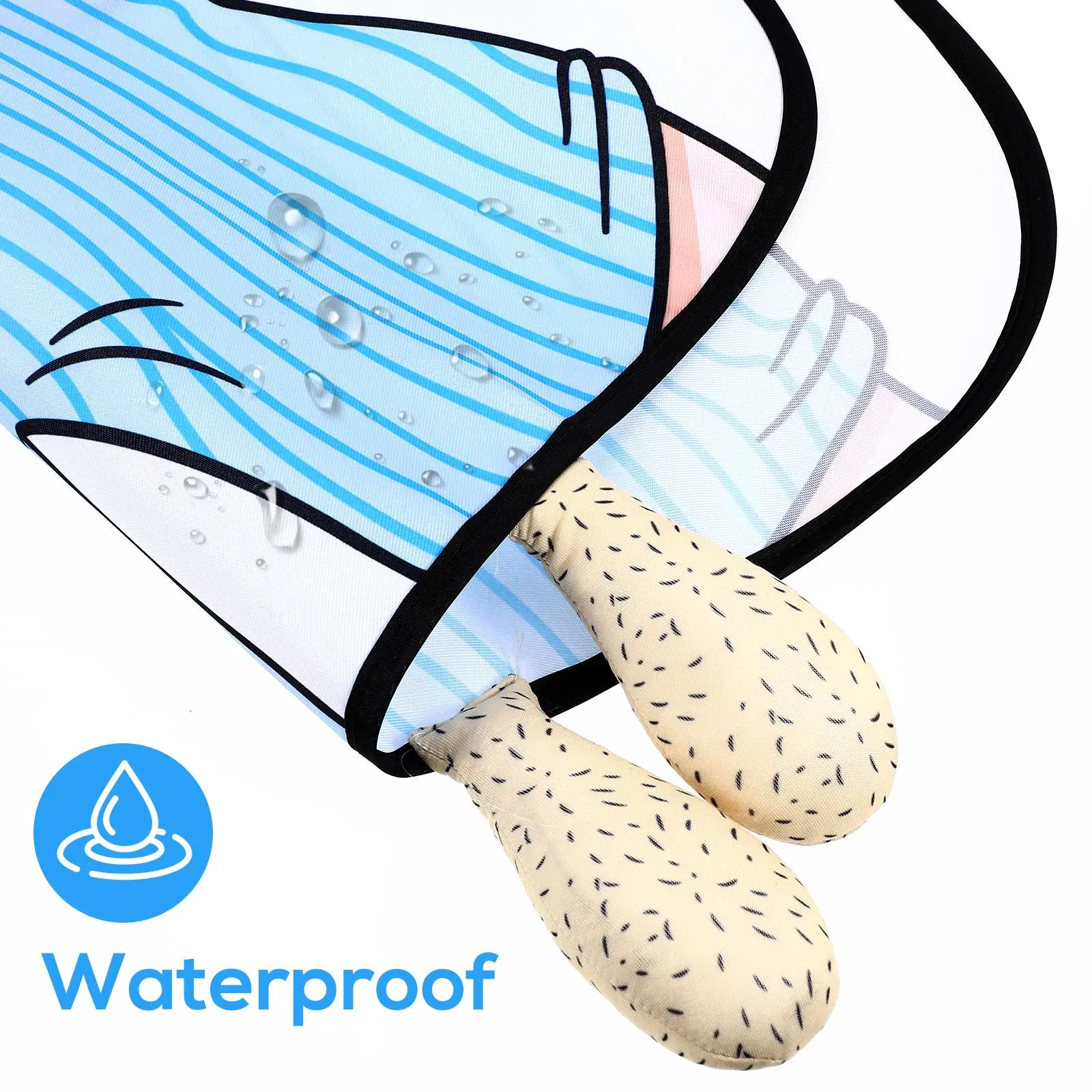 

Cool Printed Apron with Wacky Belly Man Design Fun Cooking Grilling Bbq Baking Kitchen Apron Machine Washable Unisex Gift