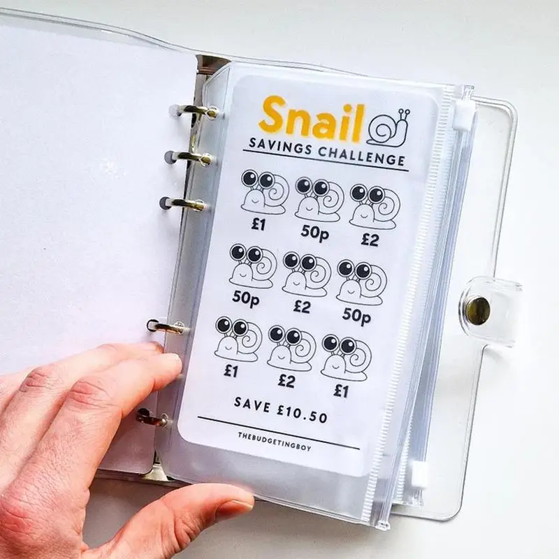 หนังสืองบประมาณความท้าทายสมุดประหยัดซองจดหมายลายสัตว์น่ารักแผ่นประหยัดค่าใช้จ่ายหนังสืองบประมาณ A6ซองจดหมาย