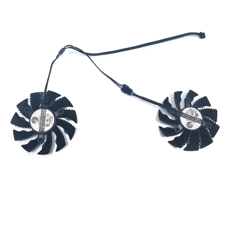 2PCS NEW Cooling Fan 87MM 4PIN PLA09215S12H For gigabyte GV-N960WF2OC-4GD (rev. 1.1) video card fans