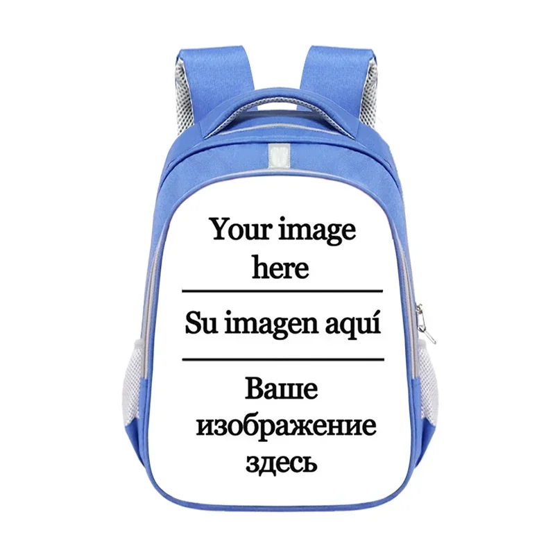 Customize the Image Logo canvas Backpack Women Men Travel Bags Children School Bags Boys Girls Book Bag kids Gift Backpacks