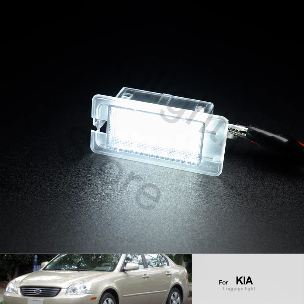 2Pcs LED Luggage Trunk Cargo Light for Kia Sportage forte optima rio For Hyundai Accent Elantra Equus Genesis Veloster Sonata