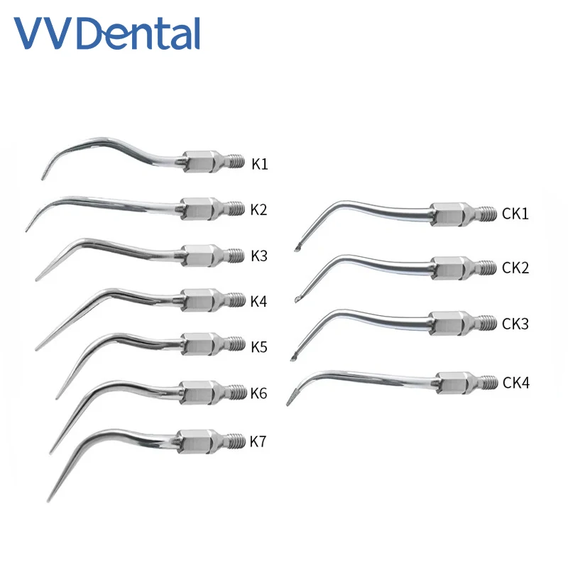 VVDental Dental Scaling Periodontics Endodontics Tip Scaling Tips Fit for KAVO Ultrasonic Scaler Handpiece GK1 GK2 GK3 GK4 GK5