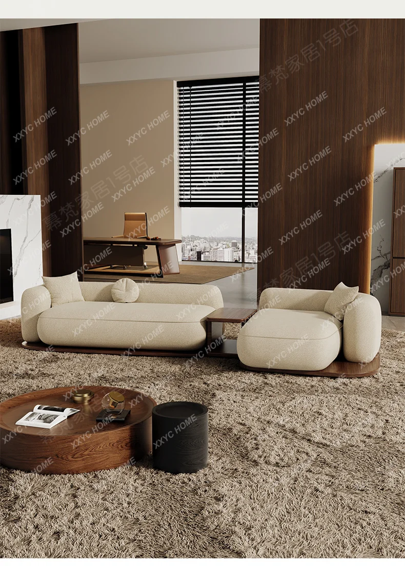SQSpecial-shaped solid wood office to meet guests for negotiation, rest area, reception sofa