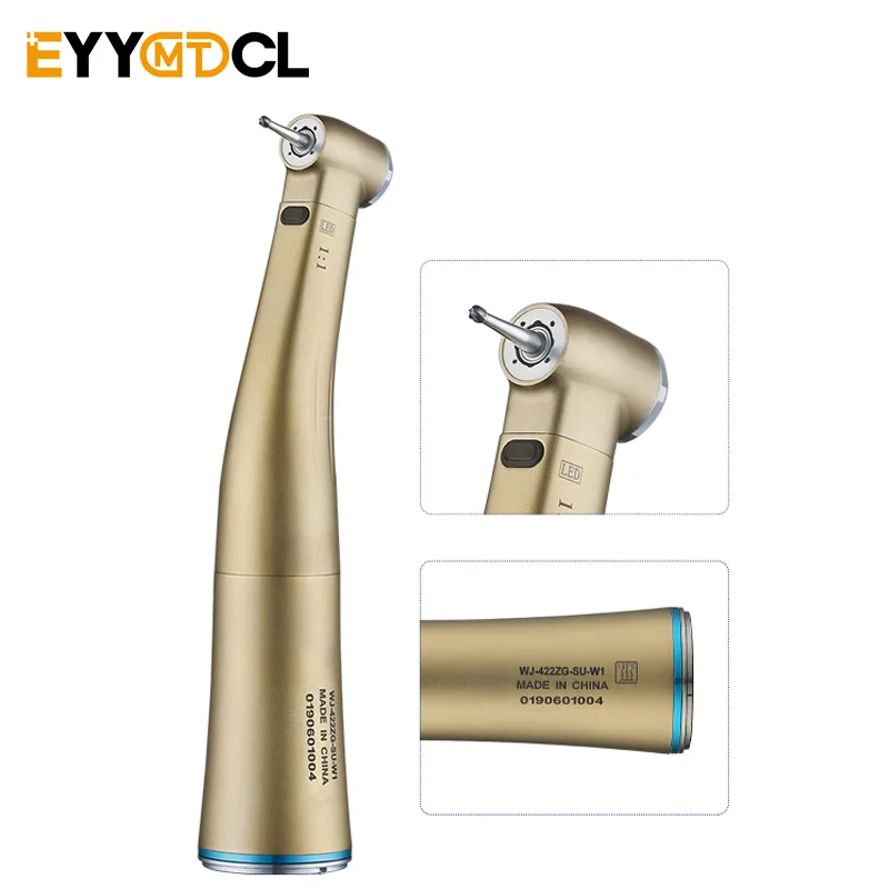 Fiber Optic Contra Angle Handpiece 1:1 Dental Chair Parts Odontopathy  Repair Polishing Low Speed Dentistry Special Instrument