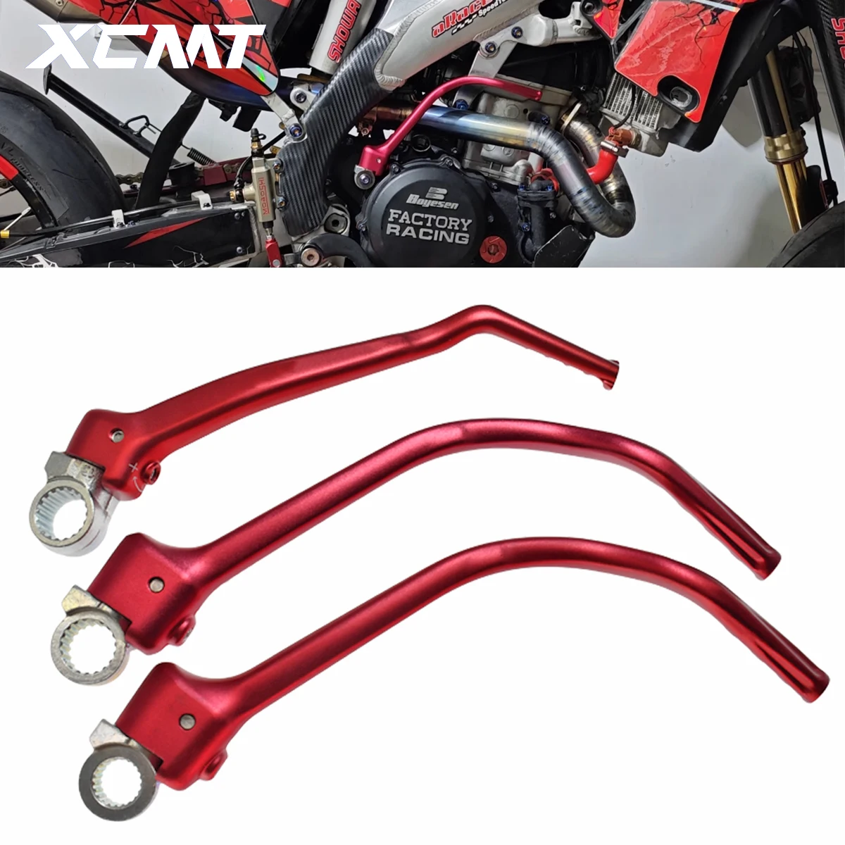 

Motorcycle Dirt Bike Universal Parts CNC Forged Kick Start Lever Pedal For Honda CRF250R CRF450R CRF 250R 450R 2009-2024 Parts