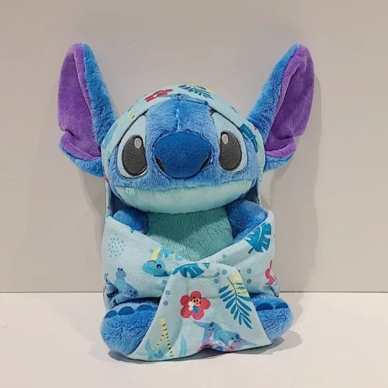 Disney Kawaii Stitch mainan lembut kepang kartun Stitch boneka hewan bulu lembut hadiah ornamen anak-anak hadiah liburan