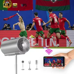 Urządzenie projekcyjne ATB nadaje się do oglądania meczów piłkarskich projektor podłączony bluetooth obsługuje TS-6 odtwarzania 4K