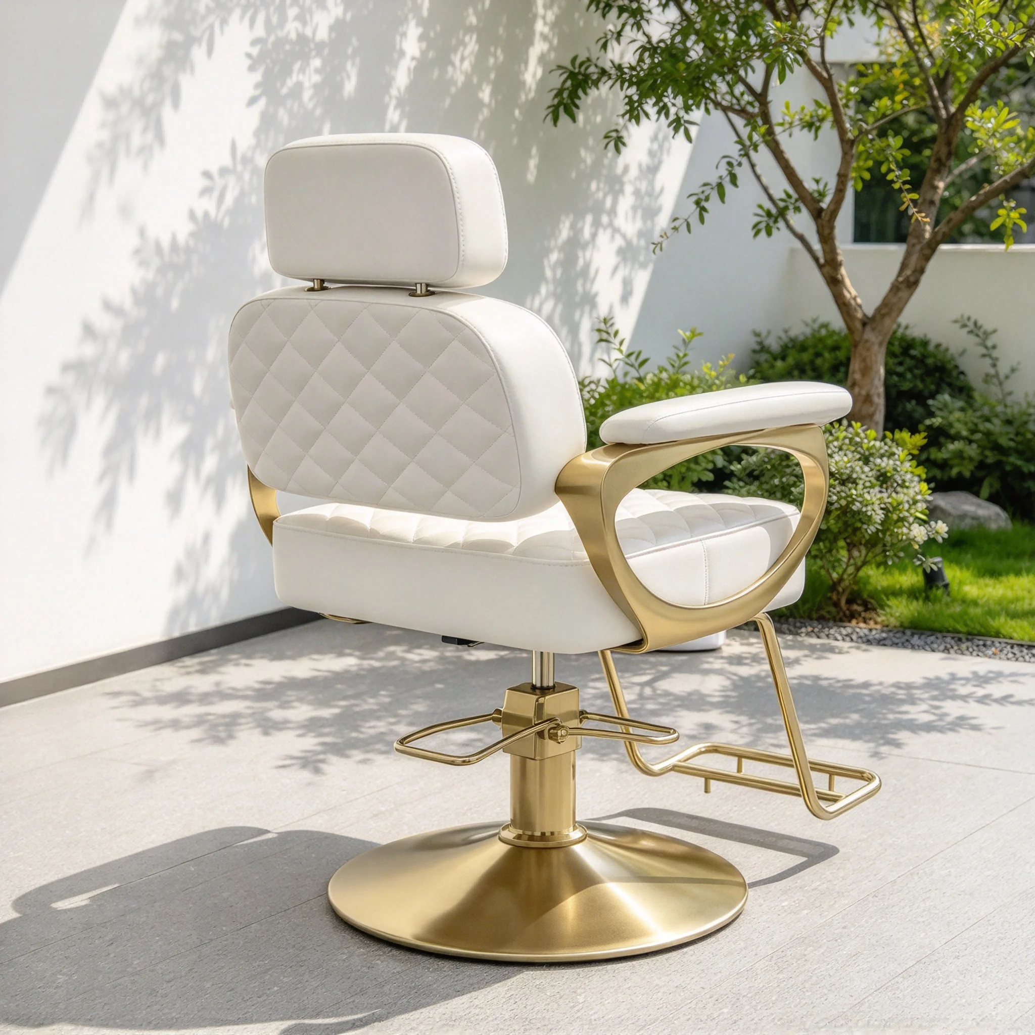 AOLIVIYA Swivel Lift Perm Dyeing Cutting Area Seat Salon Barber Chair Beauty Manicurist Nail Chair Pro Hairdressing Stool