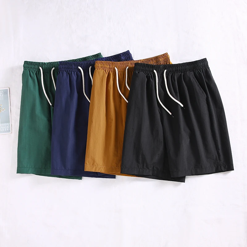 Shorts casuais de grandes dimensões masculino, elástico na cintura, roupas masculinas, moda verão, novo, alta qualidade, plus size, 2022