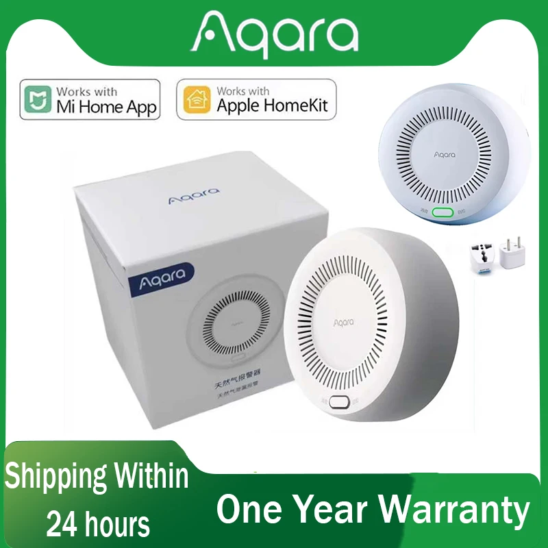 Aqara Zigbee Kitchen Natural Gas Alarm Sensor T1 Combustible Gas Detector Works With Mi Home Homekit APP For Home Alarm System