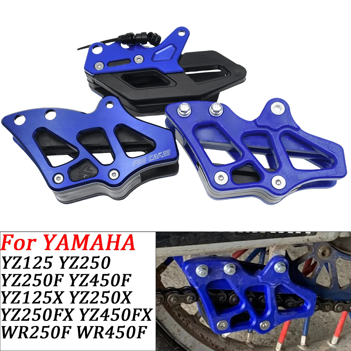 Motorcycle Chain Slider Guide Swingarm Roller Chain Guide Sprocket Guard For Yamaha YZ 125 250 250F 450F 250X WR 250F 450F Parts