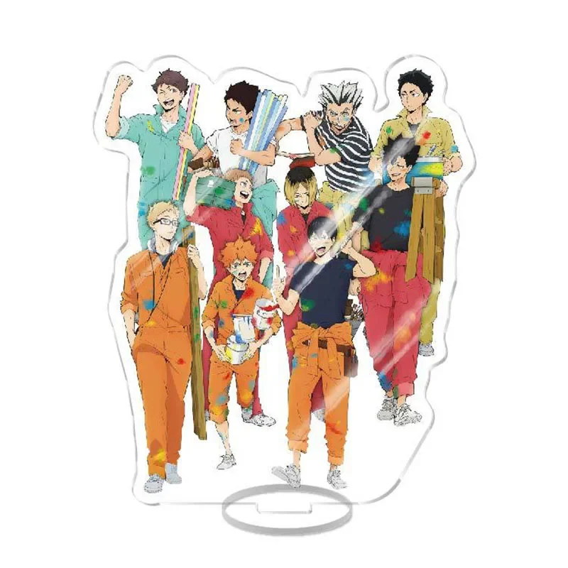 Anime Haikyuu!! New Acrylic Stand Figure Model Table Plate Volleyball Boys Action Figures Ornaments Anime Activities Desk Decor