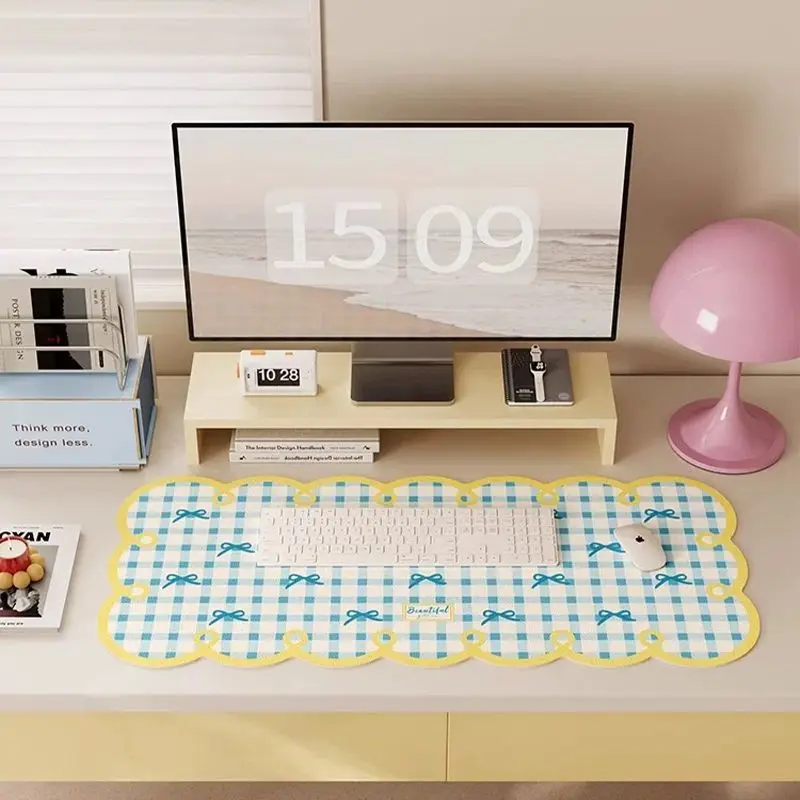 Girl wind diatom mud large office table mat ins wind high value absorbent mouse pad cartoon wear-resistant table mat