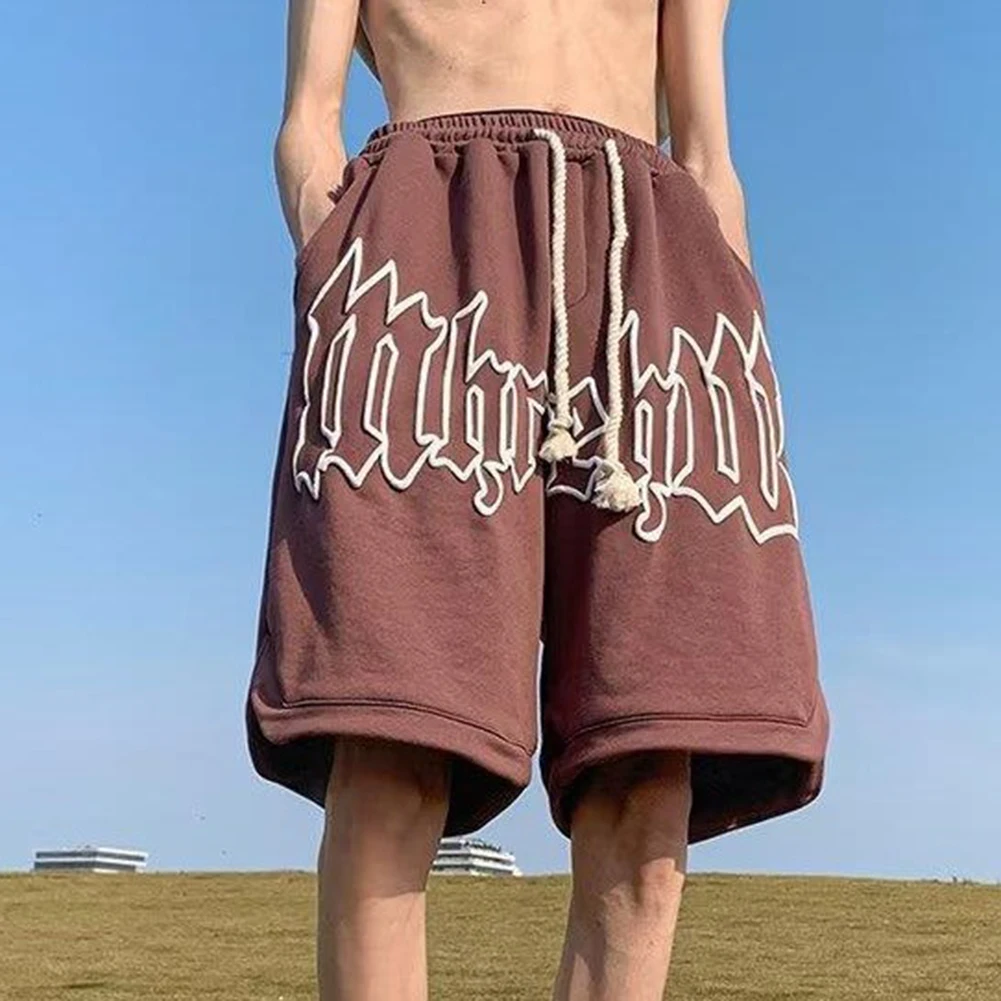 Holiday Vacation Daily Men\'s Shorts Short Fit Gym Gym Basketball Short Pants Holiday Loose Sweatpants Non Stretch