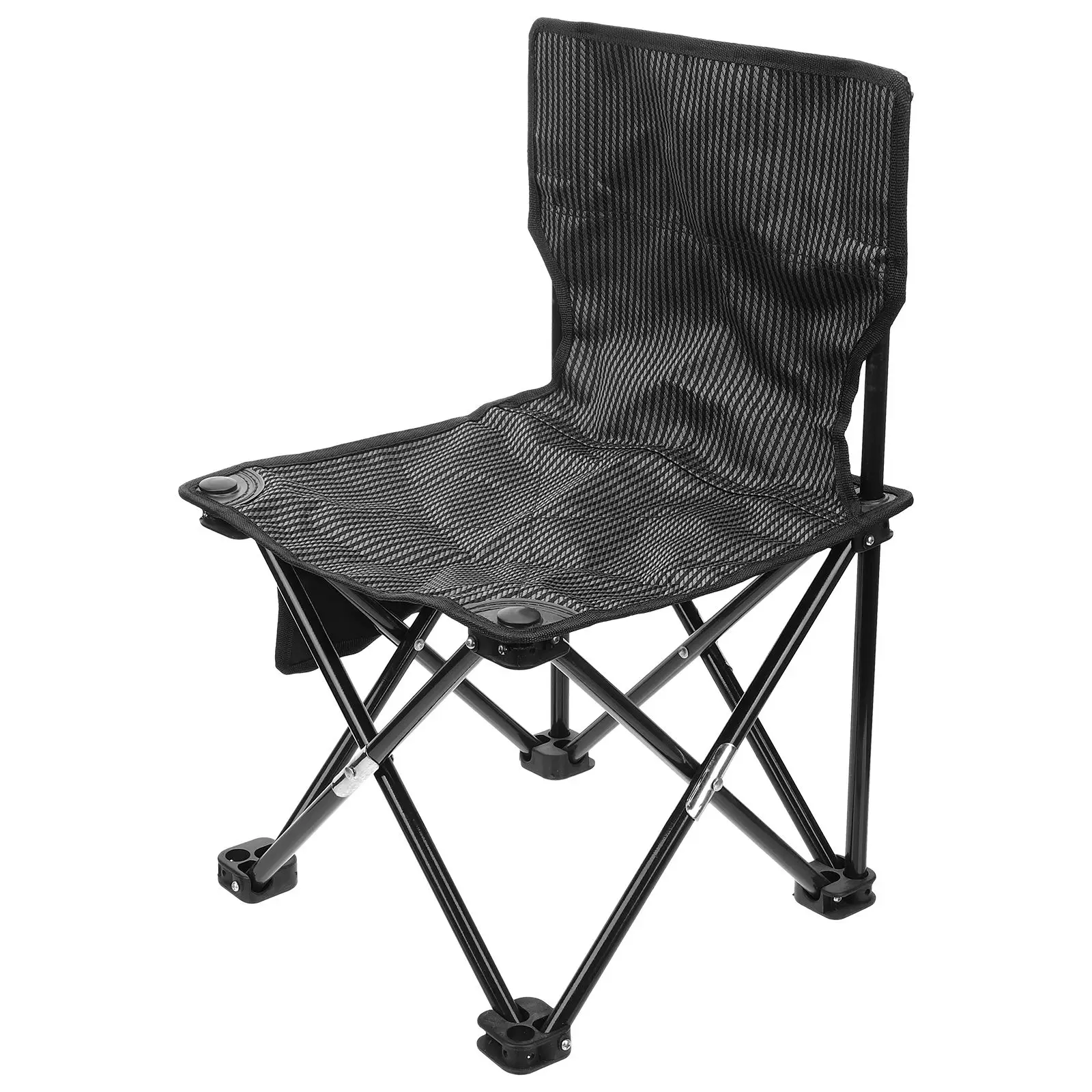 

Folding Camping Chair Portable Small Foldable Chairs for Outdoors Fishing Hiking Stool Oxford Cloth Steel Frame