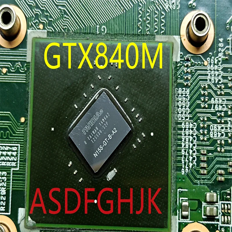 MS-175A1 para la placa base del ordenador portátil MSI GE70 GP70 CX70 SR1Q0 I5 4210 N15S-GT-B-A2 840M MS-175A Ver 1,0 100% funciona perfectamente