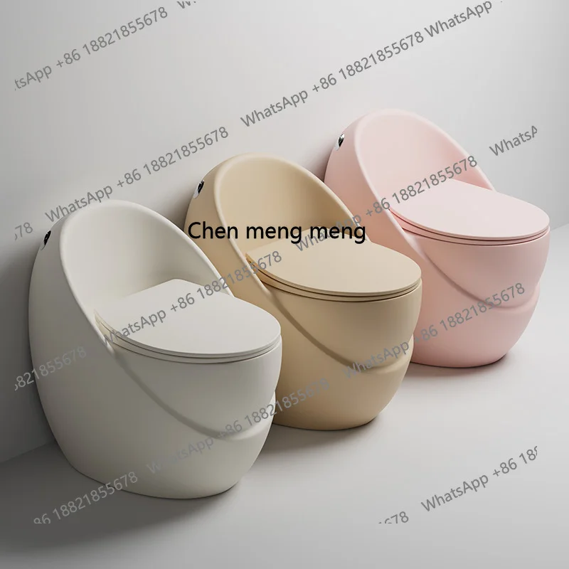 

MF Color light luxury personalized household toilet siphon type straight flush high-impact toilet