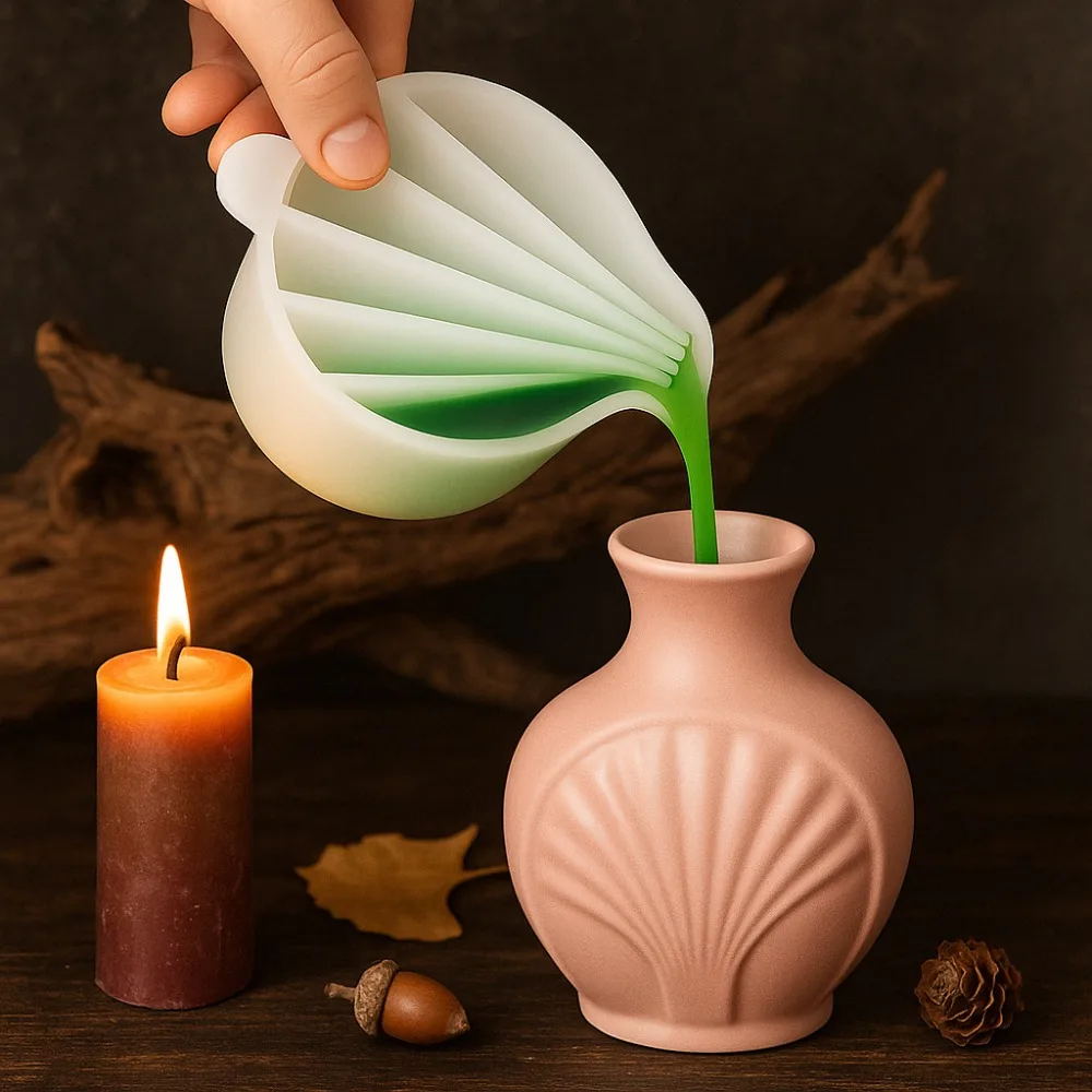 6Grids Silicone Distributing Cup Liquid Pigment Resin Color Mixing Cup Resin Cup DIY Craft Making Epoxy Resin Crafts Making Tool