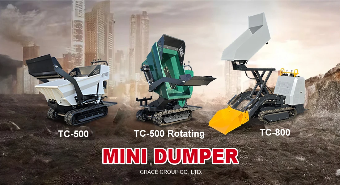 Schwerlast 500kg Raupen-Minidumper EURO 5 EPA für Baustelleneinsatz – Detail 5