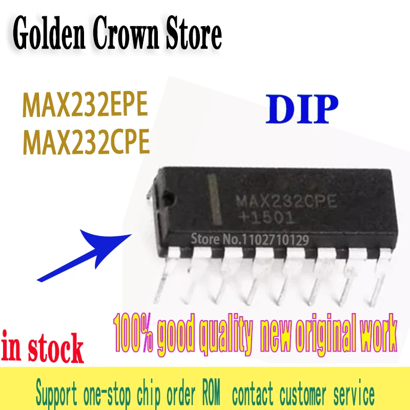 MAX232EPE MAX232CPE MAX232 DIP-16 In Stock