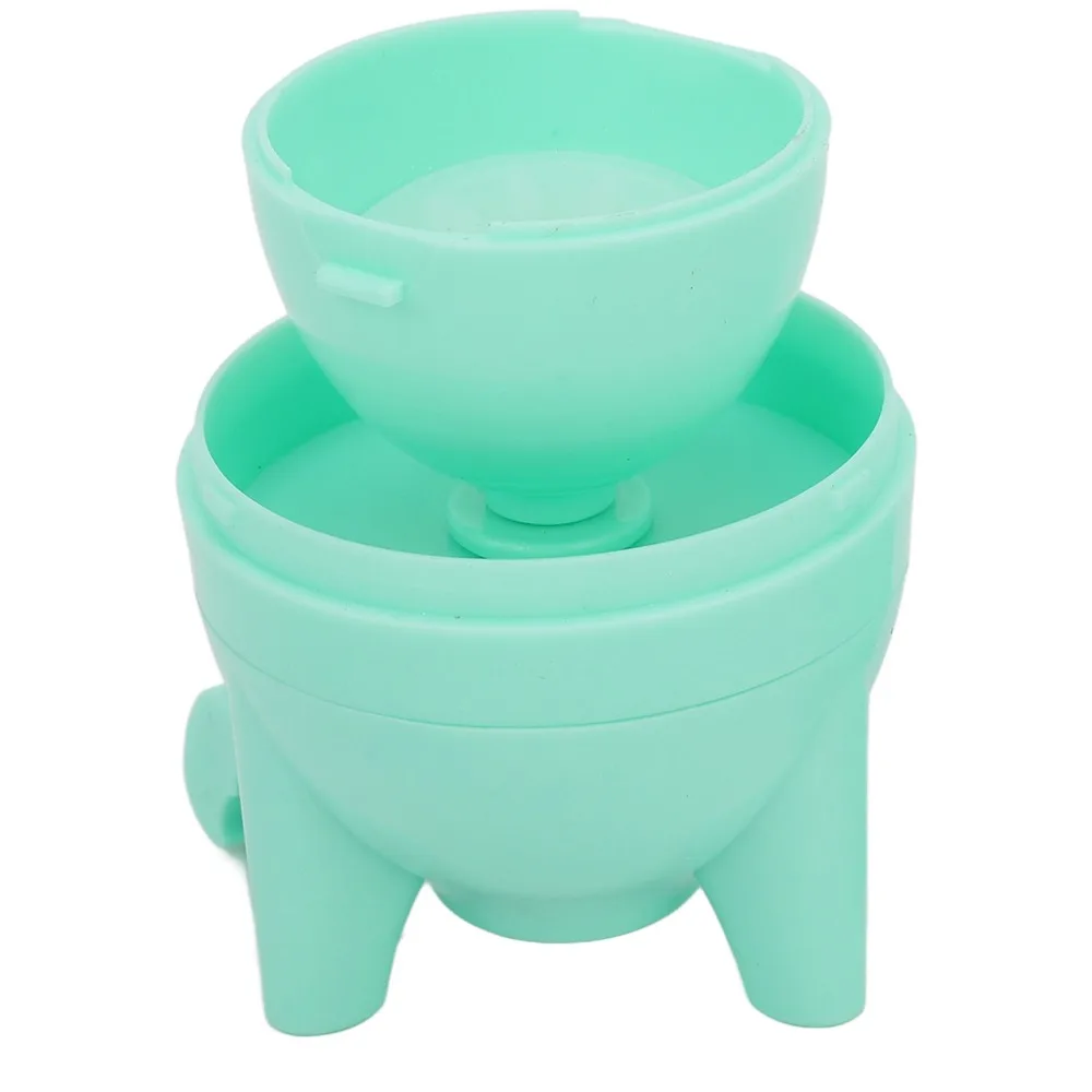 PP Silicone Egg Scrambler Shaker Easy to Use Hand-Operated Manual Egg Mixer Green Yellow Pull Rope Design Egg Scrambler