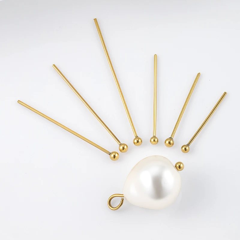 

20/100Pcs Stainless Steel Headpin DIY Jewelry Accessories Earrings Beading Eye Pins Round Ball Head Pins Jewelry Making Supplies