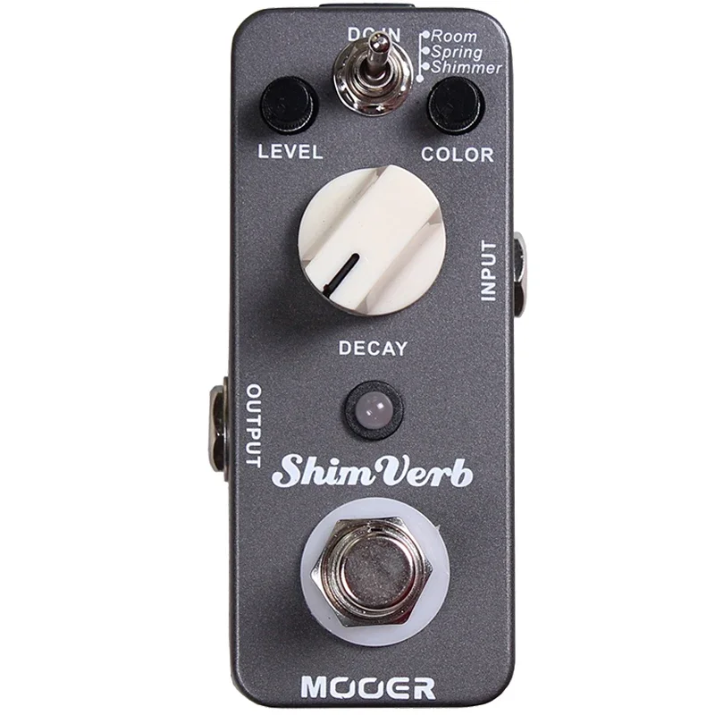 

MOOER ShimVerb Guitar Effect Pedal Digital Reverb 3 Reverb Modes Room Spring Shimmer Effect True Bypass Pedal Guitar Parts
