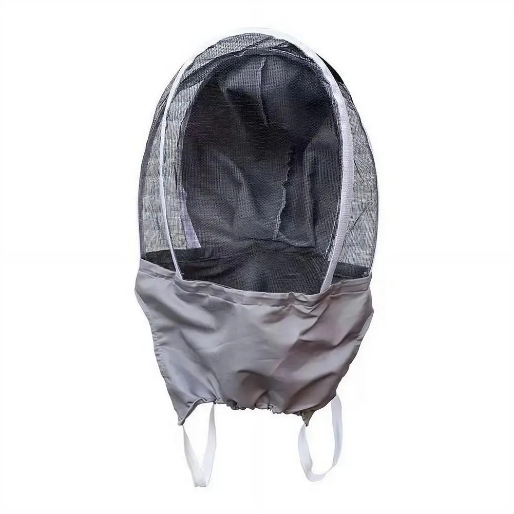 Professional Beekeeper Protective Hat & Veil High-Definition Mesh for Clear Vision Full Head & Neck Protection Anti-Bee Mask view 2