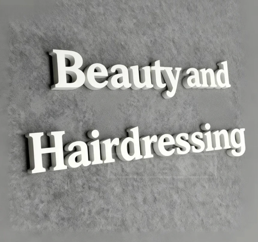 15CM White PVC Alphabet Letters - DIY Personalised Name/Slogan/Logo Art Craft, Freestanding Decor for Wedding, Party & Home