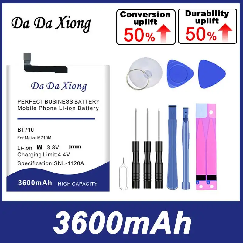 DaDaXiong  New 5000mAh BT710 Bateria for Meizu Blue A5 M5C M710M M793Q Free Double-Sided Tape Sticker