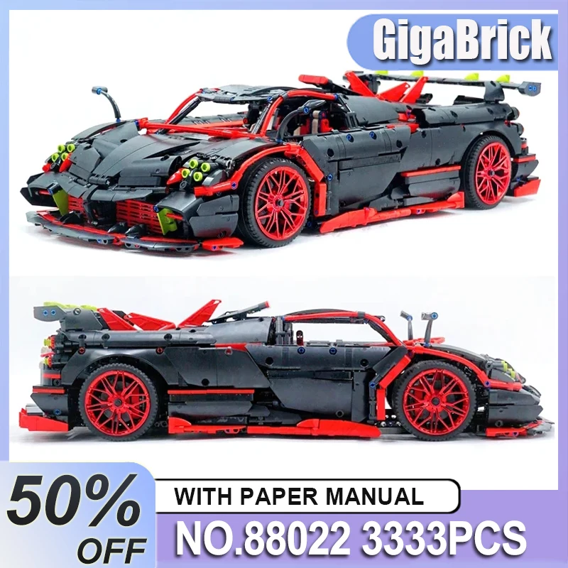 High-quality MOYU 88022 MOC Technical Super Sports Racing Car Model Building Blocks Brick Educational DIY Toy Birthday Gifts Kid