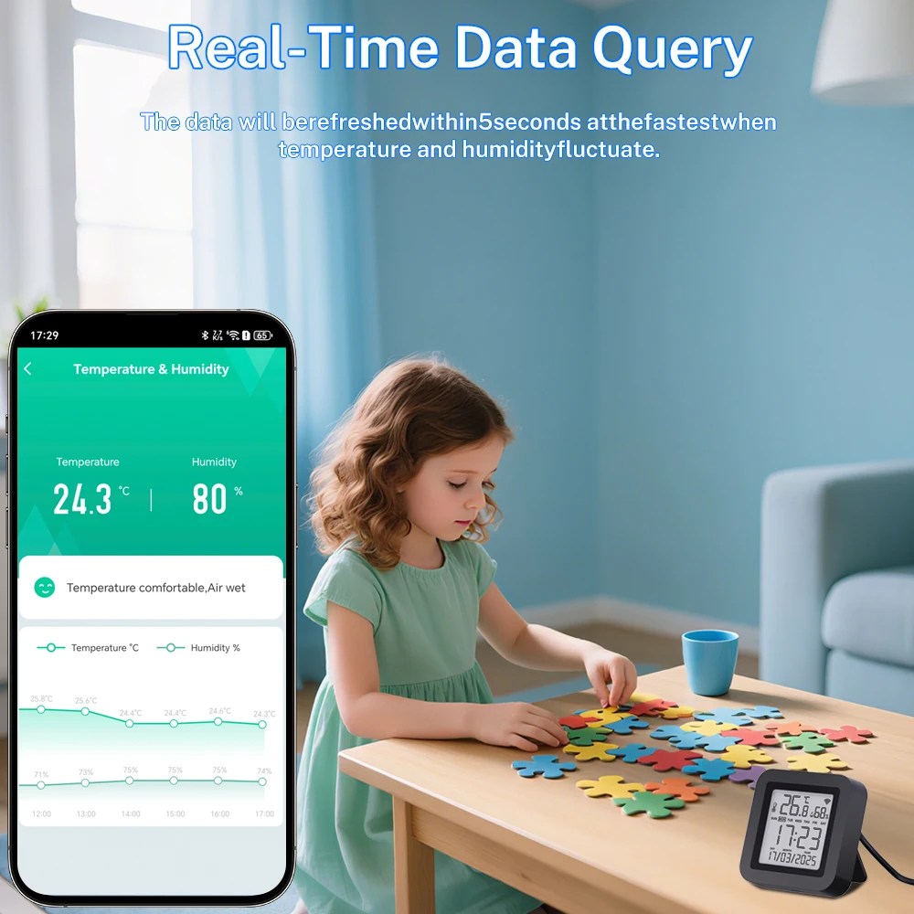 Tuya WiFi Thermometer Hygrometer with IR Remote Control for AC TV Temperature Humidity Sensor Works with Yandex SmartLife Alexa image 3