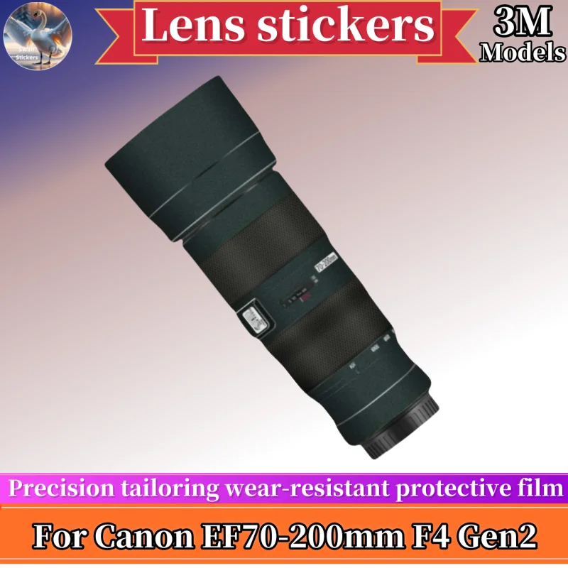 

EF70200F4 skins For Canon EF70-200mm F4 Gen2 Lens stickers,protective film,Precision tailoring wear-resistan