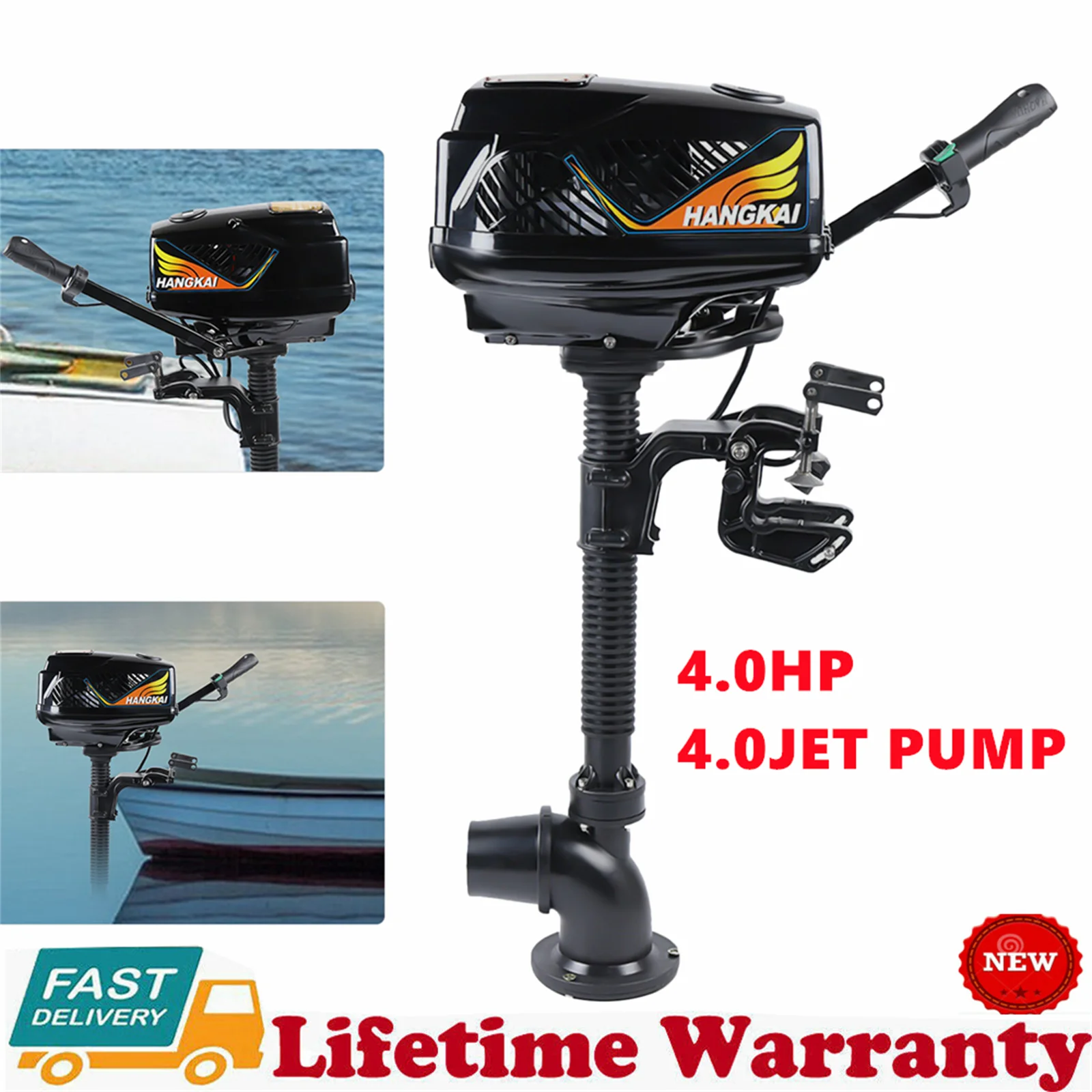 48V 4.0JET PUMP Outboard Motor 4.0HP Fishing Boat Engine Outboard Electric Motor Fishing Boat Engine Brushless Motor