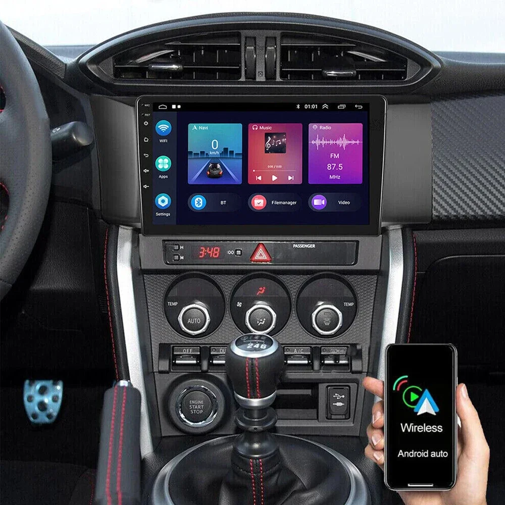 2 + 32G 9-дюймовая автомобильная стереосистема Android 14 Mirrorlink NAVI для Toyota Subaru BRZ/GT86 2012-2016 подходит для Carplay Wi-Fi GPS DSP Автомобильный радиоприемник