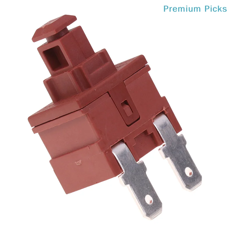 1Pc KAN-L5 2Pin Self-locking Key Switch Water Heater Vacuum Cleaner Switch 7.5A 250V AC Button Power Switch Lock Button Key
