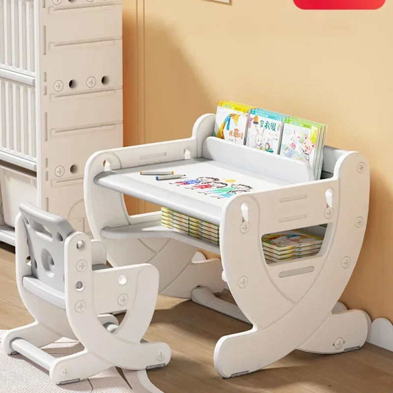 -For  Desk Set Student Elementary School Kids Room Furniture Child Classroom Table Childrens Studio Children Chair Baby Tables& view 2
