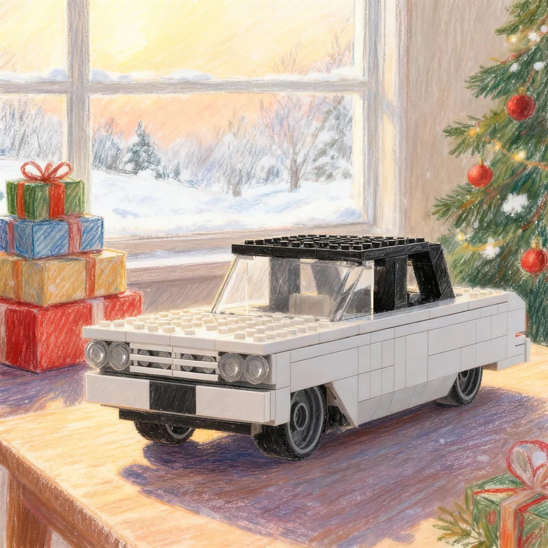 

203pcs MOC Chevroleteed Chevelle Malibu Sedan City Champions Model Building Blocks Architecture Festival Gifts Toys Brick