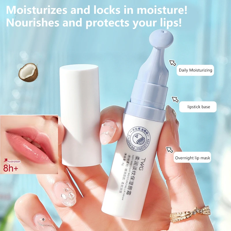 

Lip Serum Cream Lasting Moisturizing Nourishment Lip Balm lightens lip lines Moisturizing&Priming Lip for Men Women Daily Care