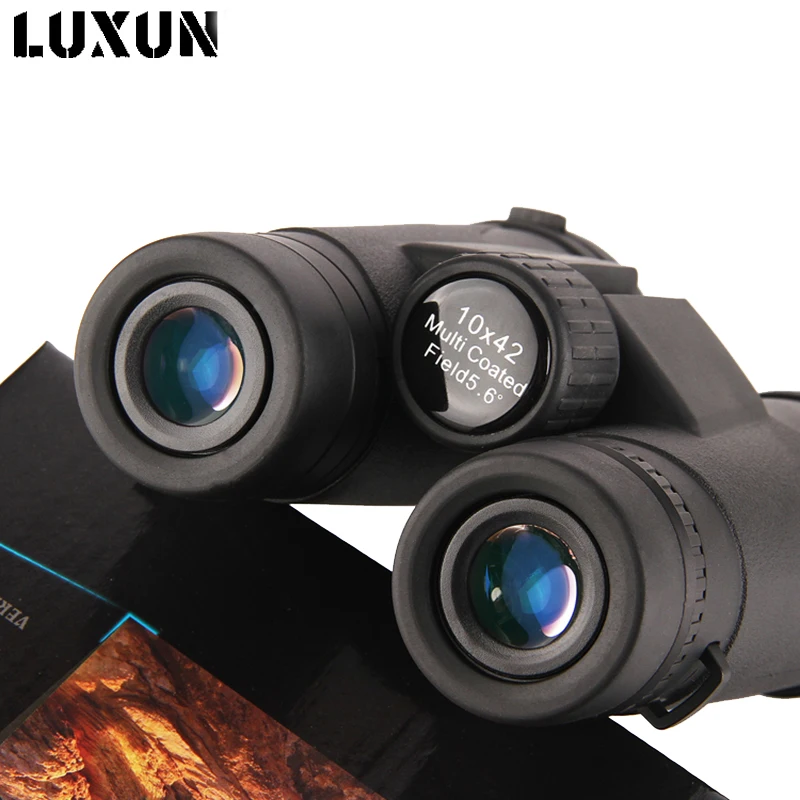 LUXUN 10X42 Binoculars Telescope Night Vision Spyglass Telescope for Smartphone Travel Hunting Bird Watching Camping Equipment