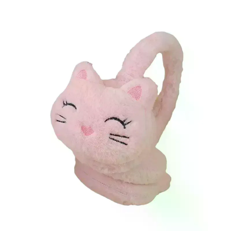 Korean Version Autumn And Winter Plush Warm Earmuffs, Plush Cute Cartoon Cat Earmuffs Protect Ears From Cold