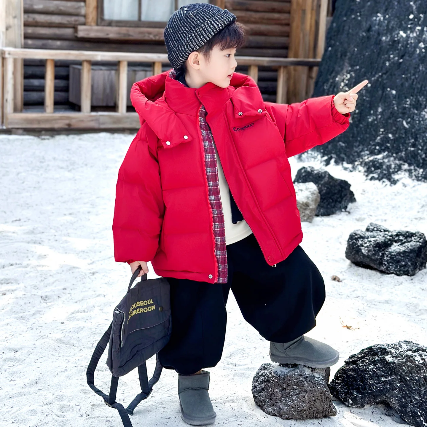 

Boys' Thickened 90 down Winter Jacket 2025 New Style Children's Padded Coat Baby Boy Warm Outerwear White Duck down Top