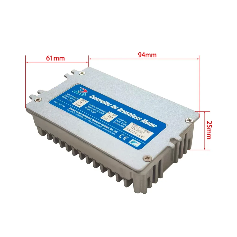 

Nulkomma Brushless Motor Controller for Ebike LSW778-33F 36V 7A Display Speed Controller for Electric Scooters and MTB