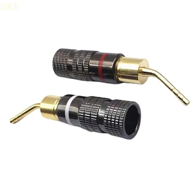 

20CE 2mm Gold Plate Banana Plugs Connectors Speakers Amplifiers Cable Wire Replace