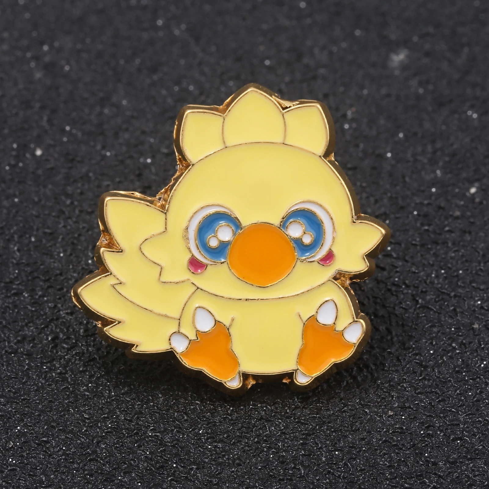 Anime Final Fantasy Enamel Cute Chocobo Pin Brooches Cospaly Props Pin Badge Men Women Backpack Jewelry Gift